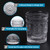 MDLUU 6-Pack Embossed Drinking Glasses, Romantic Glassware, Vintage Glass Tumblers for Juice, Beverages, Cocktail, Capacity 9oz/265ml