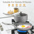 MICHELANGELO Frying Pans Set with 100% APEO & PFOA-Free Stone Non Stick Coating, Granite Skillet Set, Nonstick Skillets 3 Pcs,8/9.5/11 inch