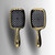 THE Brush Luxury Detangling Hairbrush, in Gold Chrome and Silver, Gentle on Scalp and Prevents Breakage. Elegant anti static Detangler Brosse A Cheveux for all hair types. (Black Gold)