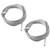 2PCS 150" Replacement Cable Wire for Enclosed Cargo Trailer Ramp Door Springs – Fits 12.5' Doors – Galvanized Steel – Heavy Duty Garage Trailer Cable Kit