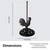 Decoronix Rustic Elegance Cast Iron Rooster Paper Towel Holder - Freestanding 12" Kitchen Countertop Accessory with Farmhouse Charm - Antique Brown, Country Style Decor