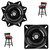 TCHOSUZ 2Pack Heavy Duty Bar Stool Swivel Plate, 6 Inch Swivel Chair Base with Solid Ring of Ball Bearings, 400lbs Capacity Chair Swivel Bracket Replacement Parts for Barstools Recliner Chair Sofa