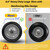 menxigoc 13x6.50-6 Tire Flat Free, 13x6.5-6 Tire and Wheel with 3/4in & 5/8in Bearings, 5.5in-7.5in Centered Hub Solid Smooth Tire for Zero-Turn Lawnmowers 2 Pcs - Gray 13x6.50-6
