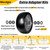 menxigoc 13x6.50-6 Tire Flat Free, 13x6.5-6 Tire and Wheel with 3/4in & 5/8in Bearings, 5.5in-7.5in Centered Hub Solid Smooth Tire for Zero-Turn Lawnmowers 2 Pcs - Gray 13x6.50-6