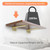Floating Shelf Brackets Upgraded, 6 inch, Gold Heavy Duty Iron Shelf Brackets, Industrial Modern Floating Shelf Support for Wall Mount Shelves,Wide Brackets ,4 Pack, Support DIY(5mm Thickening Type).