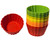 12 Pack Measured Baking Cups Jumbo Silicone Muffin Cup Reusable Non-Stick Liners Easy To Read Measurements Four Colors Flexible Durable Microwave & Dishwasher Safe by Baking Made Easy