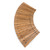 Plow & Hearth 4' Curved Outdoor Wooden Pathway | 18" Wide Rollout Outdoor Garden Walkway | Weather-Resistant Hardwood Cedar Board Walkway Landscape Edging | Decorative Lawn Patio Wedding Party