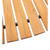 Plow & Hearth 4' Curved Outdoor Wooden Pathway | 18" Wide Rollout Outdoor Garden Walkway | Weather-Resistant Hardwood Cedar Board Walkway Landscape Edging | Decorative Lawn Patio Wedding Party