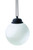 Xodus Innovations WP400-3 Battery Powered Summer Patio 5" Globe Light with Automatic On and Off, Pack of 3 White
