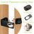 UFURMATE Door Hasp Locks, 1 Piece Black Zinc Alloy Cabinet Password Hasp Locks 180 Degree Twist Knob Keyed Locking Hasp Coded Cabinet Lock for 90 & 180 Degree Angle Mounting