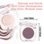 HHLTOH Dark Plum Taupe Single Matte Eyeshadow Makeup, Neutral Powde Eye Shadow for Older Women, Dark Violet Matte Singles Eyeshadow Palette Pigmented Waterproof, Girls Christmas Vegan Eyeshadows Gifts
