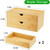 Neando Bamboo Desk Organizer with 2 Drawers, Wooden Countertop Drawers Organizer, Tabletop Storage Organization Box for Office & Home, No Assembly Needed