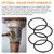Plunger O-Ring Gasket Compatible with T&S Brass 010389-45, Twist Waste Drain Valve Stopper O-Ring for 3-Tier Sink Drains, O-Rings Prevents Leaks and Keeps Kitchen Sink Running Smoothly - 4 pcs