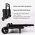 Foldable Backpack Cart with Elastic Straps, Lightweight Aluminum Trolley