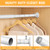 Closet Rods For Hanging Clothes, 17-52 Inch Adjustable Closet Rod, Stainless Steel Heavy Duty Closet Hanging Rod-White