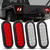 Nilight 6Inch Oval Trailer Tail Light 4PCS White Red 24LED Brake Turn Signal Reverse Lights w/Flush Mount Grommets Plugs IP67 Waterproof for 12V Truck ATV UTV Bus RV Camper