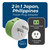 OREI Japan, Philippines Power Plug Adapter with 2 USA Inputs - Travel 3 Pack - Type A (US-6) Safe Use with Cell Phones, Laptop, Camera Chargers, CPAP, and More
