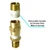 Celestial Fire Glass LP Propane Gas Air Mixer Valve, 1/2", Solid Brass, 150K BTU