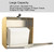 VANNSOO Commercial Paper Towel Dispenser Wall Mount, Tri-fold/Multi-fold/C-Fold Stainless Steel Paper Towel Holder Hand Towel Dispenser with Key (Gold)