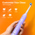 Bitvae R1 Rotating Electric Toothbrush with 8 Brush Heads for Adults and Kids, 60-Day Battery Life, 5 Modes Rechargeable Power Toothbrush with 2-Minute Smart Timer, Purple