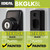 Ideal Security Model GLK Deadbolt for Storm and Screen Doors, Key Lock, Black (2-Piece Set)