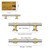 Amerdeco 10 Pack Brushed Satin Nickel and Gold Cabinet Pulls 3 Inch(76MM) Hole Centers Kitchen Cabinet Handles Cabinets Hardware Drawer Pulls ZH0058