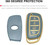 TPU Protector Key Fob Cover Keychain fit for Hyundai Tucson Sonata Elantra Elantra GT Ioniq Keyless Entry Key Fob (Blue)