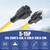 1 FT 12 Gauge Heavy Duty Extension Cord, VSEER 12AWG 15Amp 5-15P Household AC Plug Adapter [4-in-1] to 20Amp 5-15R, 5-20R, 6-15R, 6-20R, T Blade Outlet Power Cord.