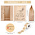 Motipuns 100 Pcs Sourdough Bread Bags 14 x 8.3 x 3.5'' Paper Bread Bags for Homemade Bakery Packaging Storage with Window for Cookies Candies Bakery Gift Giving, with Label Sticker