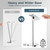 FORIOUS Toilet Paper Holder Wall Mount, Stainless Steel Rustproof Double Post Pivoting Tissue Roll Holder for Bathroom, Commercial Toilet Paper Dispenser Freestanding Toilet Paper Stand, Chrome