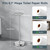 FORIOUS Toilet Paper Holder Wall Mount, Stainless Steel Rustproof Double Post Pivoting Tissue Roll Holder for Bathroom, Commercial Toilet Paper Dispenser Freestanding Toilet Paper Stand, Chrome