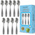 9 Piece Stainless Steel Kids Spoons - Child and Toddler Safe Flatware - Kids Utensil Set - Metal Kid Cutlery Set, Dinner Spoon Set for Dessert - Includes a Total of 9 Small Spoons