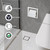 Neodrain Recessed Toilet Paper Holder, White Stainless Steel Built-in Tissue Paper Roll Holder, Roll Paper Holder for Bathroom Wall