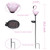 Afirst Solar Outdoor Decorative Lights - Flamingo Handblown Glass Garden Stakes 4" W 2 Pack