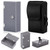 CroBlissful Extra Large Acrylic Box Winners Bank Portable Cash Box with 2 Keys Pocket Sized Large Capacity Waist Bag Casino Lock bag Gifts Storage Stops Addictive(Gray)