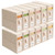 ZenStorage 12Pack Sheet Organizers and Storage - King/Queen Size Sheet Storage Organizer with Window, Foldable & Dustproof Sheet Organizer for Linen Closet for Summer Blankets & Sheet Sets,Beige