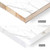 ZYJT Marble Edge Banding 1 1/2" x 25ft Non Glued PVC White Edge Banding High Glossy Edge Banding for Table Cabinet Furniture