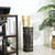 SONGMICS Umbrella Stand, Umbrella Holder for Entryway, Steel Square Umbrella Rack Organizer Freestanding, for Canes Walking Sticks, with a Detachable Drip Tray, 4 Hooks, Black ULUC48B