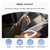 Suvnie Car Key Case, Genuine Leather Auto Key Fob Cover Case, Key Fob Protector with Metal Hook, Car Smart Keychain Holder (Black)