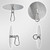 Raconvolo Adhesive Ceiling Hooks 4 Pack Stainless Steel Sticky Pad Eye Plate Snap Hooks Wall Hooks Wind Chime Hanger for Hanging Plants Wind Spinners Decorations in Bathroom Kitchen Porch RV No Drill