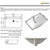 Undermount Bathroom Sink 18.7"X11.9" Inch White Rectangular Porcelain Ceramic Vanity Basin with Overflow KARAMAG