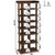 HOMEFORT 7-Tier Wood Shoe Rack, Double Rows Shoe Shelf, Shoe Storage Stand, Entryway Shoe Tower, Vertical Shoe Organizer for Narrow Closet, Entryway, Hallway, Rustic Brown