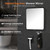 MaXprinzel Fog Free Shower Mirror 8×7 Inches, Rotatable Bathroom Anti-Fog Mirror with Adjustable Shaver Hook, Shaver Holder & Makeup Mirror for Men Women, Black Shower Accessories