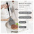 Kikcoin 43Pcs Large Kitchen Utensils Set - Silicone Cooking Utensils Set, Dishwasher Safe Spatula Set for Non-stick Cookware, 446°F Heat Resistant Kitchen Utensils Set with Holder BPA Free, Grey