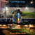 Bridika Solar Fence Lights Warm White & White, Solar Outdoor Wall Lights, Fence Solar Lights Outdoor Waterproof for Step, Backyard, Fence, Wall, Patio, Deck Railing, Stair (8 Pack)