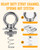 Strut Channel Nut and Eye Bolt Set - Heavy Duty Stainless Steel Eye Bolts M8, M10 | Zinc Plated Spring Nuts, Long Spring for Unistrut, M10, Pack of 8