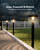 Sunco 6 Pack Round Solar Pathway Lights Outdoor, Super Bright 120 LM, 2CCT 2700K Soft White & 4000K Cool White, Dimmable Path Lights for Garden, Backyard, Walkway, Driveway.