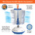 Eva-Dry Air-Dry Cylinder – Covers 400 Cu. Ft. – Renewable Moisture Absorber for Closets, Safes & Guns – Renews in 2 Hours – Non-Toxic, No Refills – Blower Base Required, Sold Separately