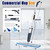 24" Dry mops for Floor Cleaning, Microfiber mop Spray System, Commercial Heavy-Duty Wet mops with 28oz Big Tank, 2 Washable Pads (Commercial Blue, 24inch-1Pack)