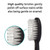 TAO Clean Umma Diamond Sonic Toothbrush Replacement Heads (3-Pack) – Replacement Heads for the TAO Clean Electric Toothbrush and Docking Station, Black
